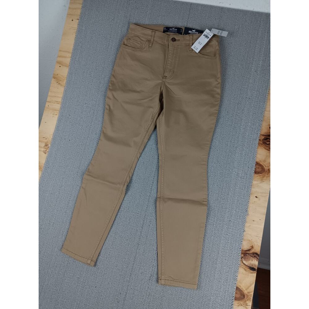 Hollister California High Rise Super Skinny Jens Womens 5S 27X27 Tan Stretch - Picture 4 of 13